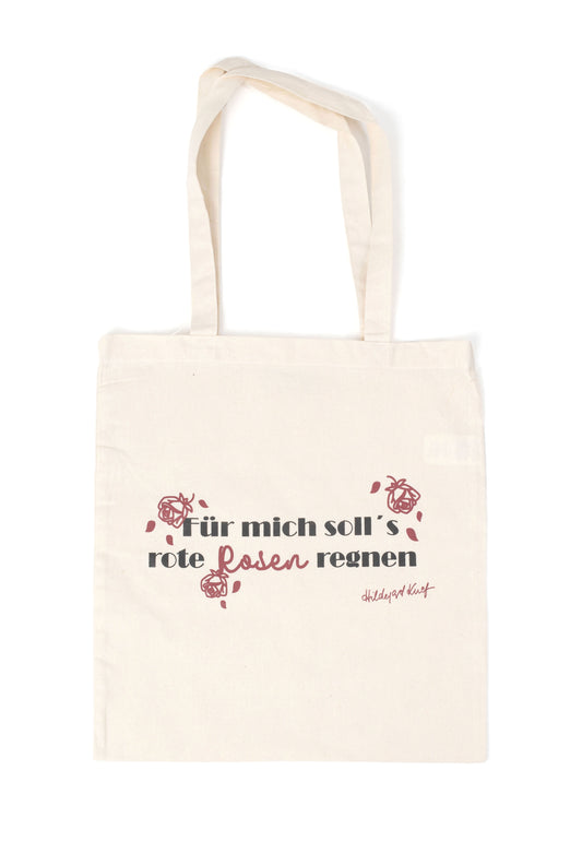 Hildegard Knef - Für Mich Solls Rote Rosen Regnen Natural - Tote Bag | Neutral-Image